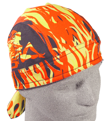 Flame Girl, Sweatband Headwrap^